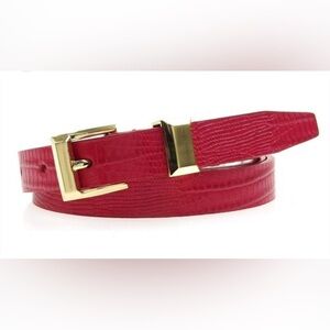 Calvin Klein Croc Print Leather Belt in good